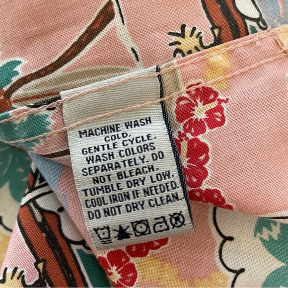 Peanuts X Reyn Spooner Cotton Classic Button-Down Shirt Size 2XL - Picture 7 of 8